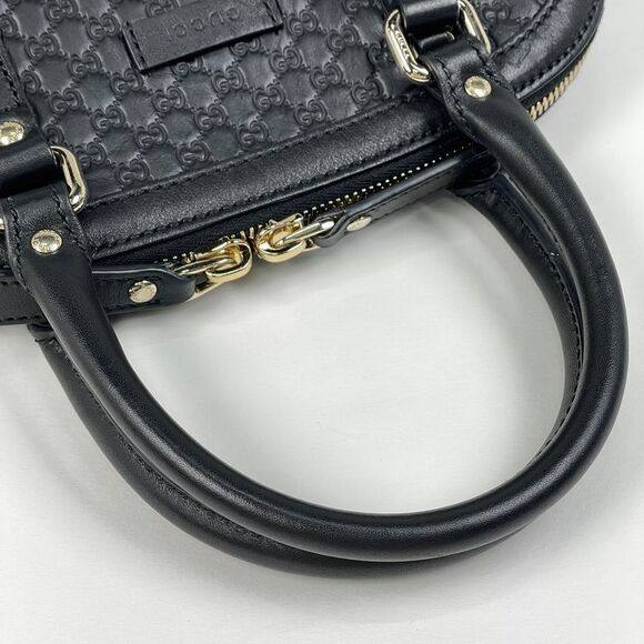 Gucci Micro Gucci Sima Handbag 2WAY Shoulder Bag Signature Handbag Leather - Picture 7 of 9